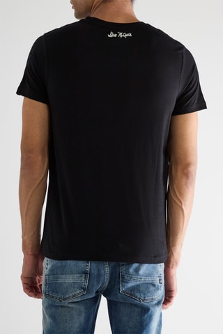 T-shirt Steeve Mc Queen - Zwart