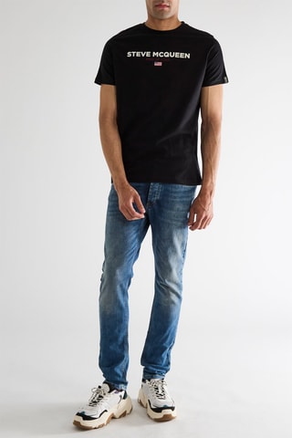 T-shirt Steeve Mc Queen - Zwart