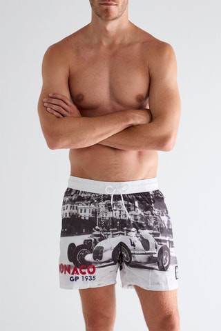 Zwemshort Grand Prix de Monaco 1935 - Wit