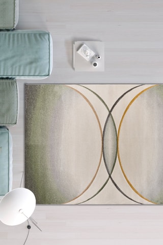 Tapis Libet - Kaki et gris clair