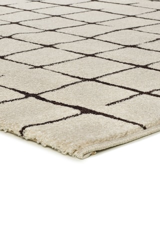 Tapis Retro - Blanc et noir