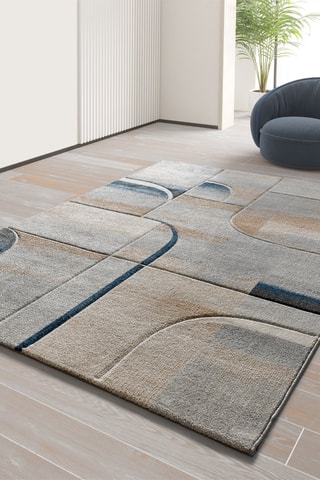 Tapis Medel - Bleu et beige