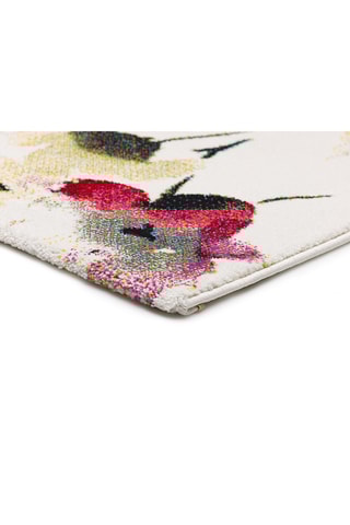 Tapis Tikey - Pourpre et blanc