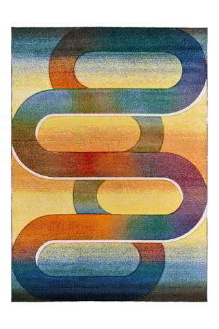 Tapis Sybil - Orange et jaune 