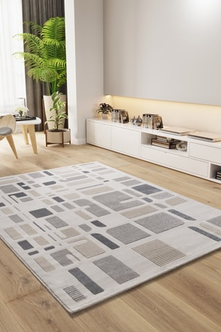 Tapis Flora - Gris clair