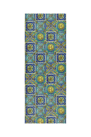 Tapis Ricci Sorrento - Bleu et jaune
