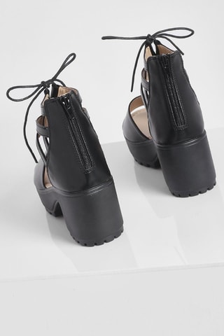 Sandales à talons - Noir