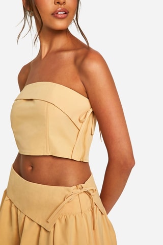 Crop top bustier - Beige