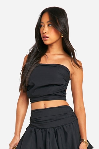 Crop top bustier - Noir