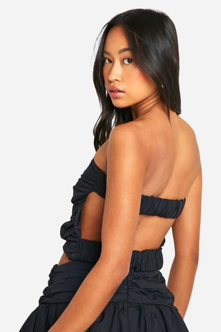 Crop top bustier - Noir