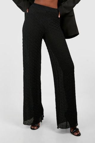Pantalon droit taille haute - Noir