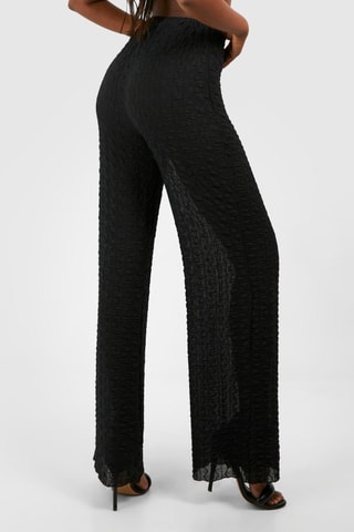 Pantalon droit taille haute - Noir
