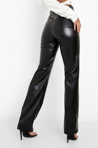 Pantalon droit taille haute - Noir