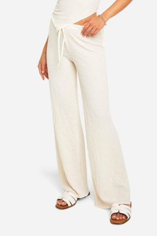 Pantalon wide legs - Blanc cassé