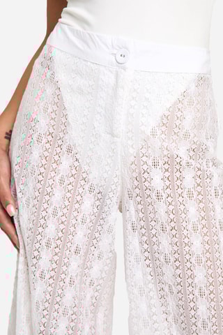 Pantalon droit - Blanc