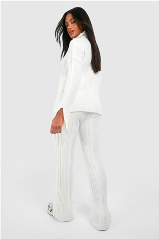 Pantalon wide legs - Ecru