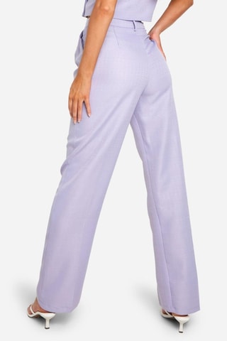 Pantalon droit taille haute - Lilas