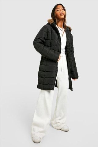 Doudoune à capuche - Noir