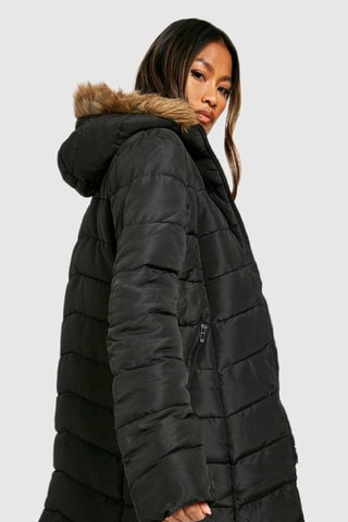 Doudoune à capuche - Noir