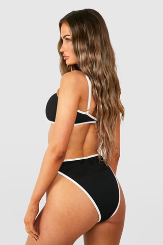 Bas de maillot taille haute - Noir