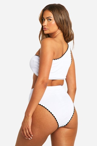 Bas de maillot taille haute - Blanc