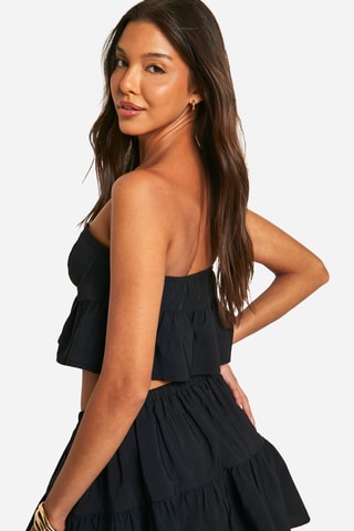 Crop top bustier - Noir