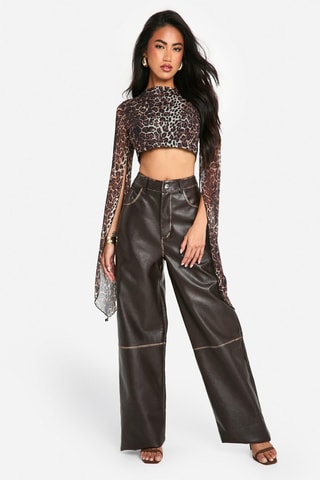 Crop top - Marron