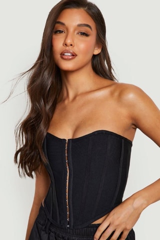 Strapless Top - Zwart
