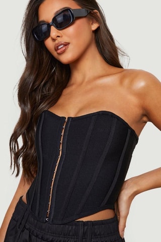 Strapless Top - Zwart