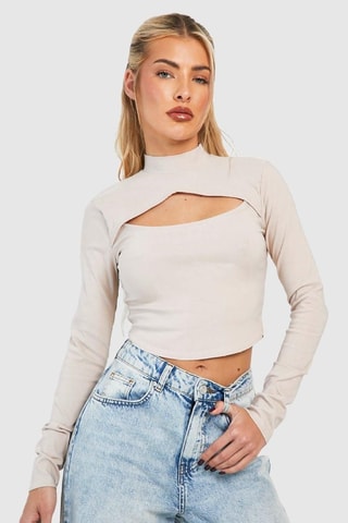 Crop Top - Beige