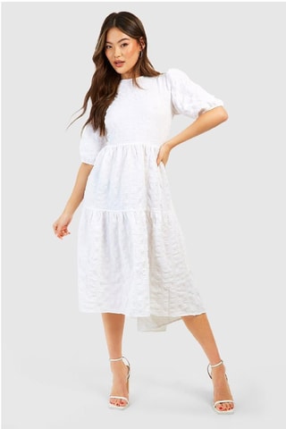Robe midi - Blanc