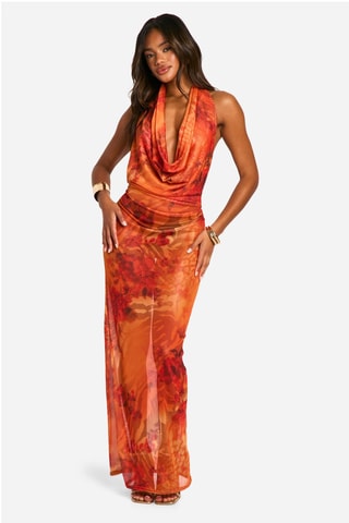 Robe longue - Orange
