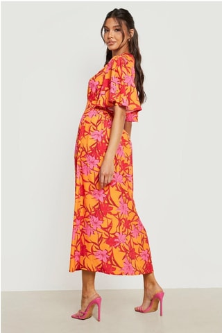 Robe midi - Orange