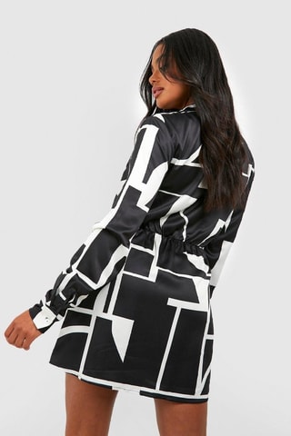 Robe portefeuille - Noir