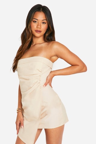 Robe bustier - Beige