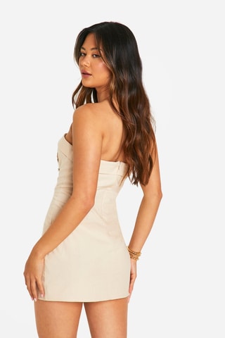 Robe bustier - Beige