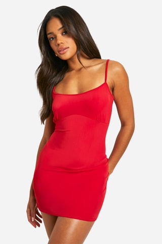 Robe fourreau - Rouge