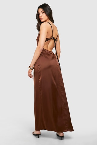 Robe longue - Marron