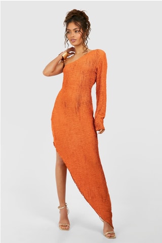 Robe asymétrique - Orange