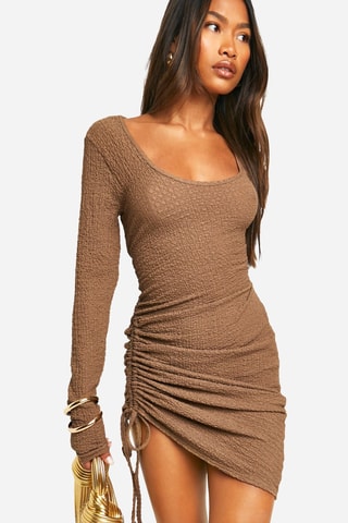 Robe fourreau - Marron