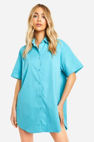 Robe chemise - Turquoise