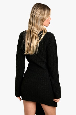 Robe pull oversize - Noir