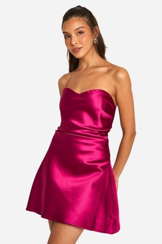 Robe bustier - Fuchsia