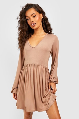 Robe patineuse - Camel