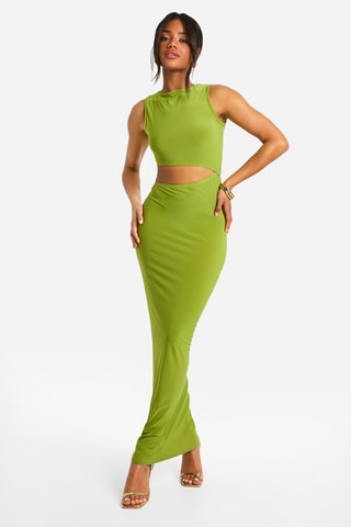 Robe longue - Vert