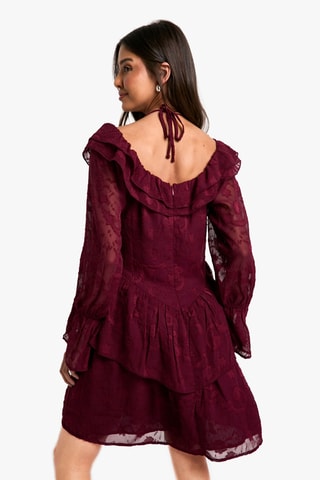 Robe en dentelle - Bordeaux