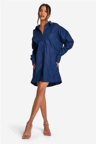 Robe chemise - Bleu marine