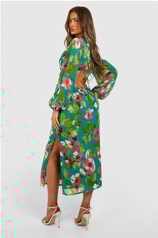 Robe midi - Vert