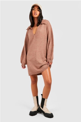 Robe pull oversize - Camel