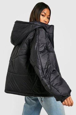 Doudoune à capuche - Noir